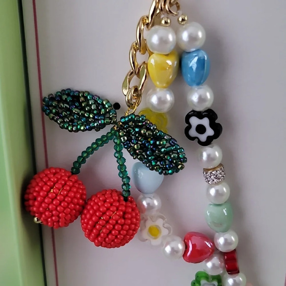 Cherry Beaded Key Holder - Picture 4 of 7